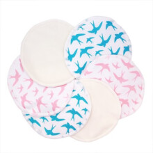 (Mixed, 6 Pack) Ana Wiz Washable Natural Bamboo Breast Pads