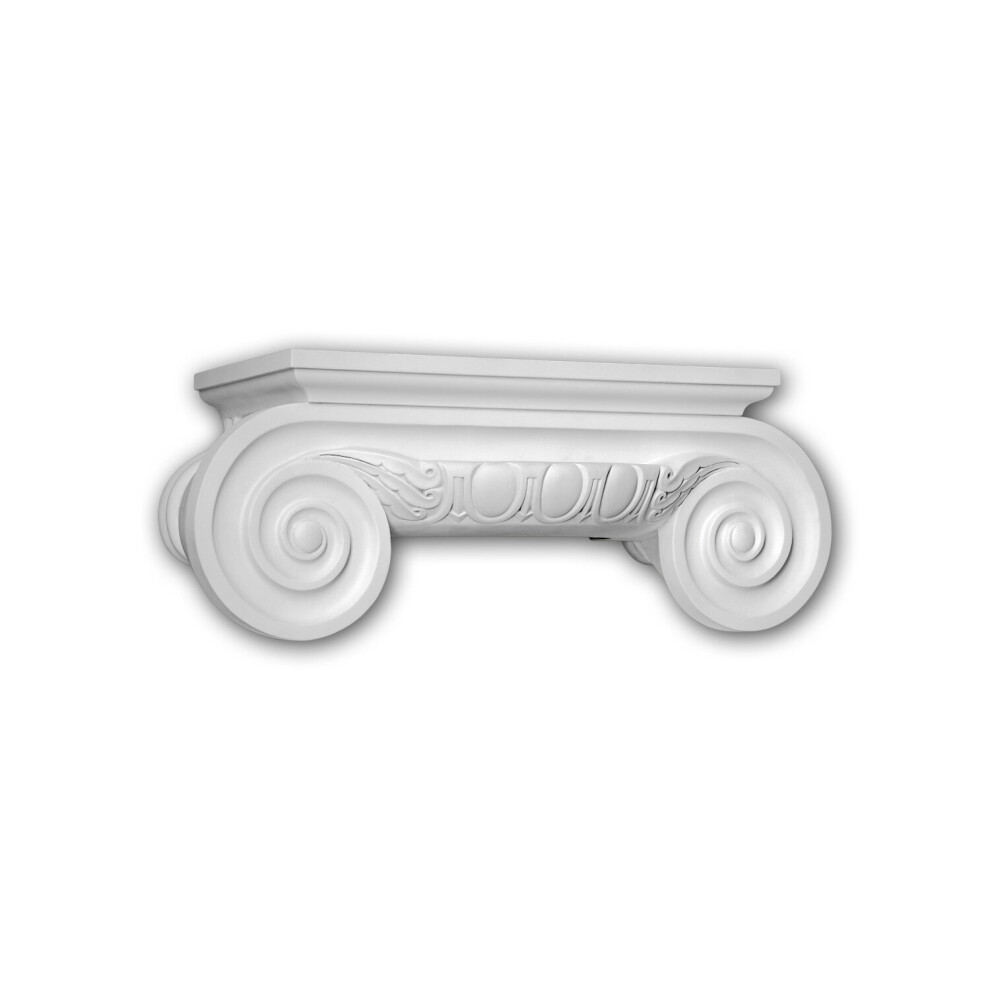 Profhome 415201 Half Column Capital Exterior Trim Column Facade Element 4250691786349