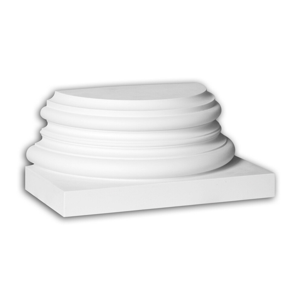 Profhome 447301 Half Column Base Exterior Trim Column Facade Element 4250691787612