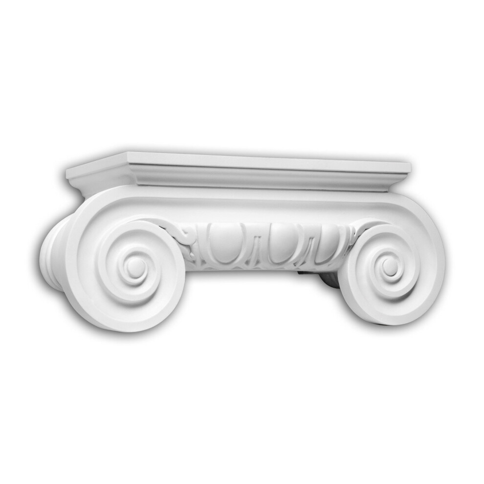 Profhome 445201 Half Column Capital Exterior Trim Column Facade Element 4250691787537