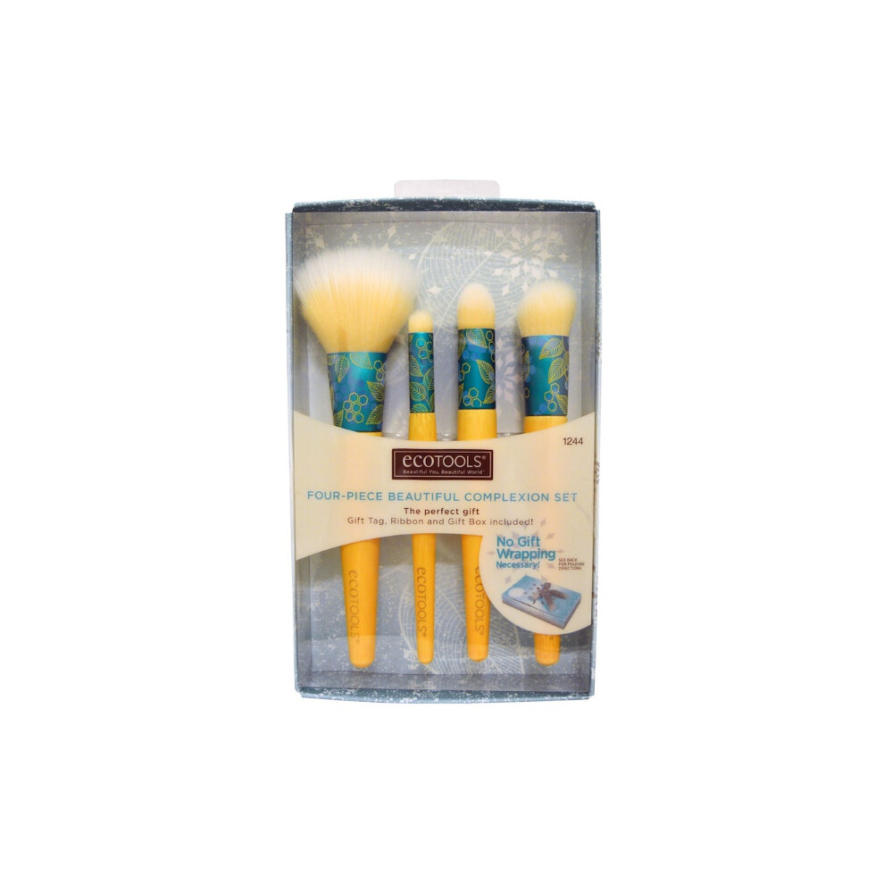 EcoTools, Four-Piece Beautiful Complexion Set, 4 Brushes