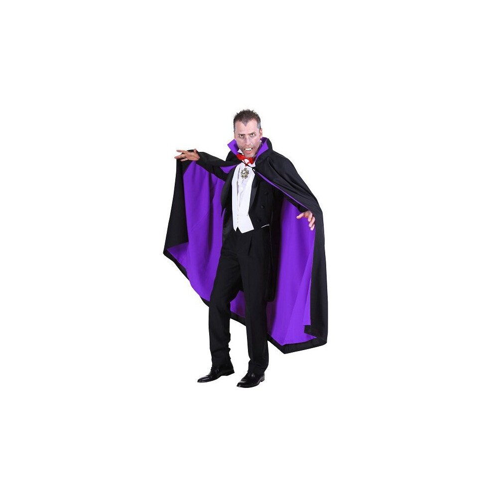 Deluxe Black / Purple Cloak - Gothic/Dracula