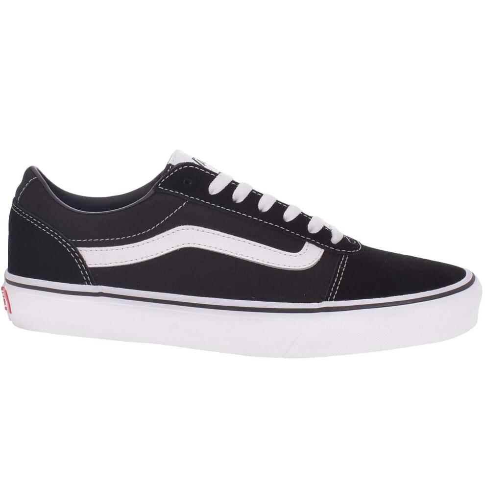Vans (9, /White) Mens Ward Low-Top Casual Suede Canvas Trainers Sneakers - /White Black