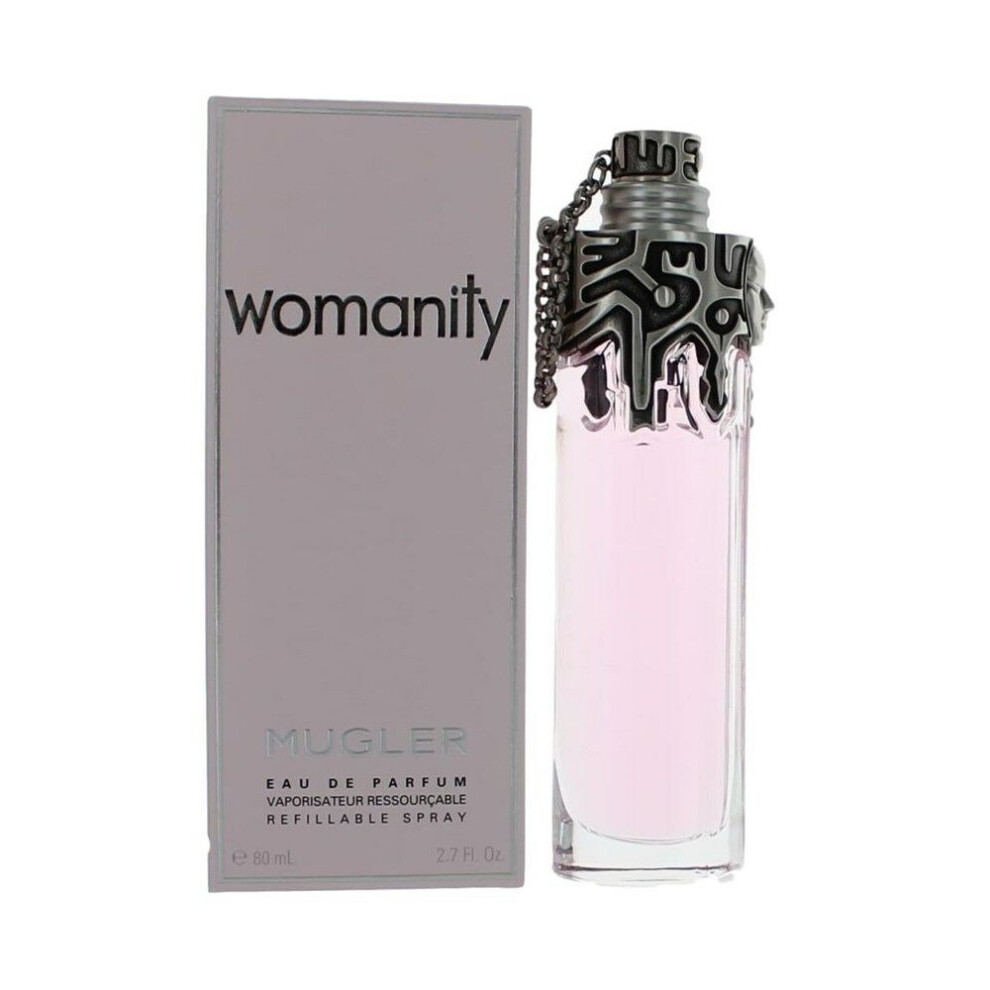 Womanity by Thierry Mugler 2.7 oz EDP refillable spray womens