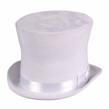 Deluxe White Top Hat - Hollywood / Cabaret