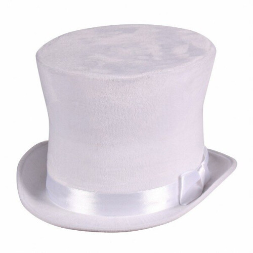 Deluxe White Top Hat - Hollywood / Cabaret