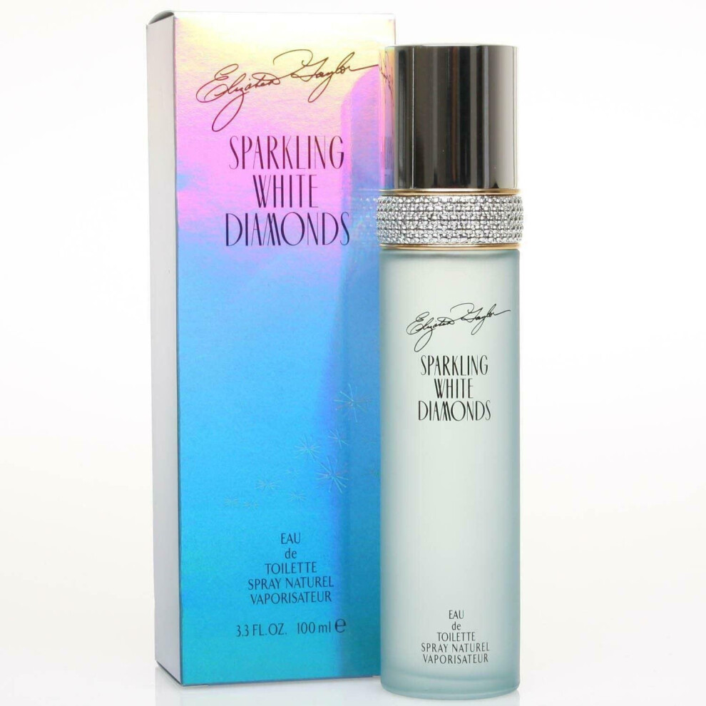 SPARKLING WHITE DIAMONDS Elizabeth Taylor perfume 3.3 oz 3.4