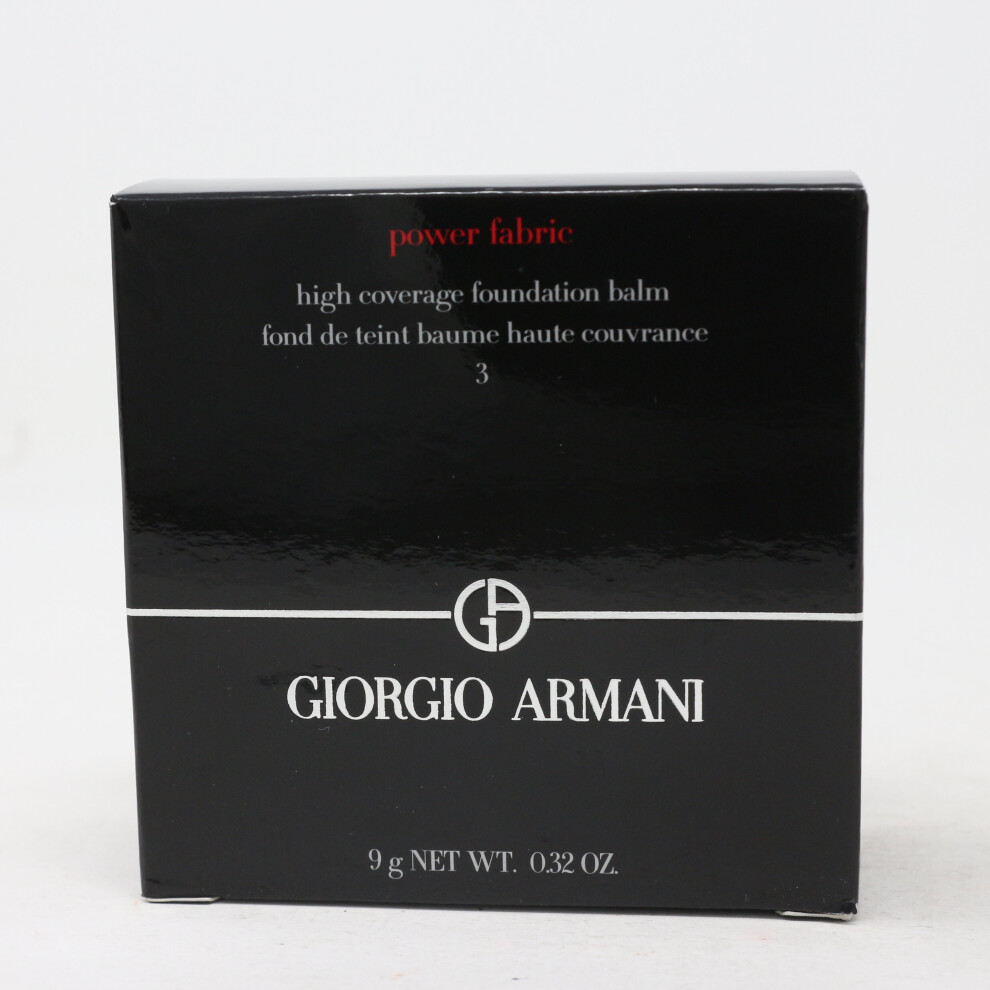 (3) Giorgio Armani Power Fabric Compact Foundation  0.32oz/9g New With Box