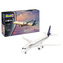 Revell 03883 1:144 Embraer 190 Lufthansa New Livery Plastic Model Kit Multicolour (Revell 03883 3883)