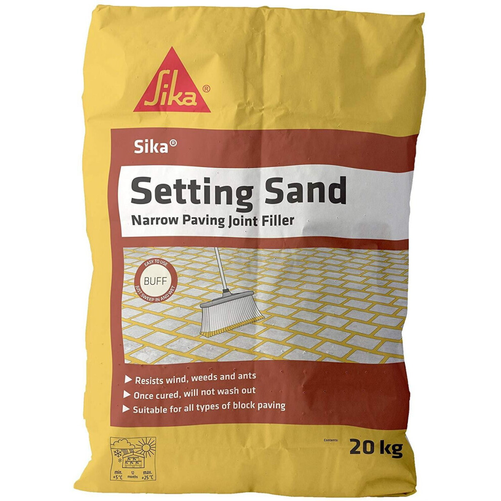 Sika Setting Sand Narrow Joint Filler 20kg Buff