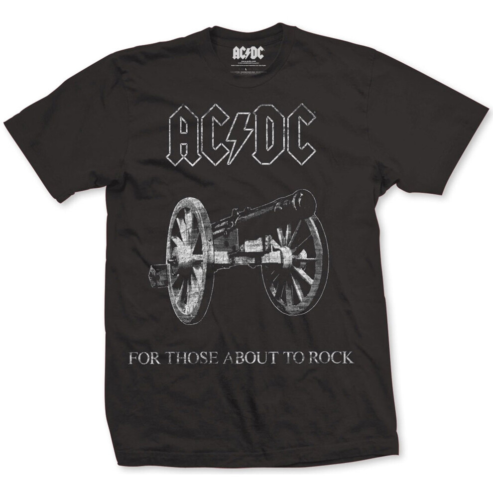 (X-Large) AC/DC 'For Those About To Rock' (Black) T-Shirt