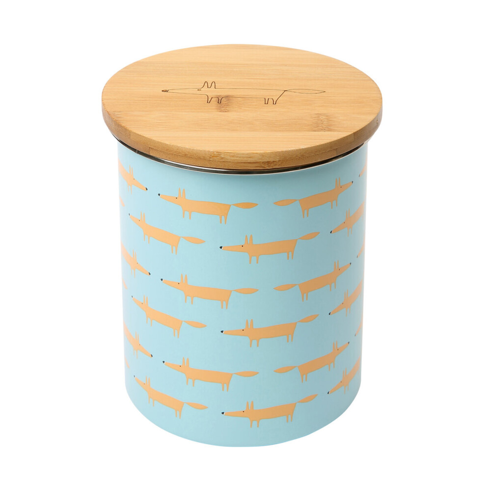 Scion Mr Fox Biscuit Storage Jar, Blue