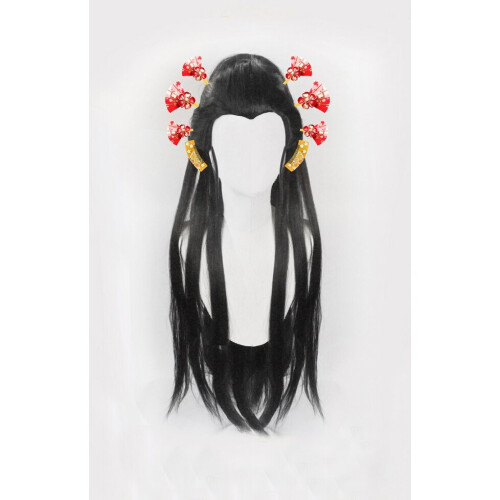 (Black) Kimetsu no Yaiba Warabihime Daki Cosplay Wig on OnBuy