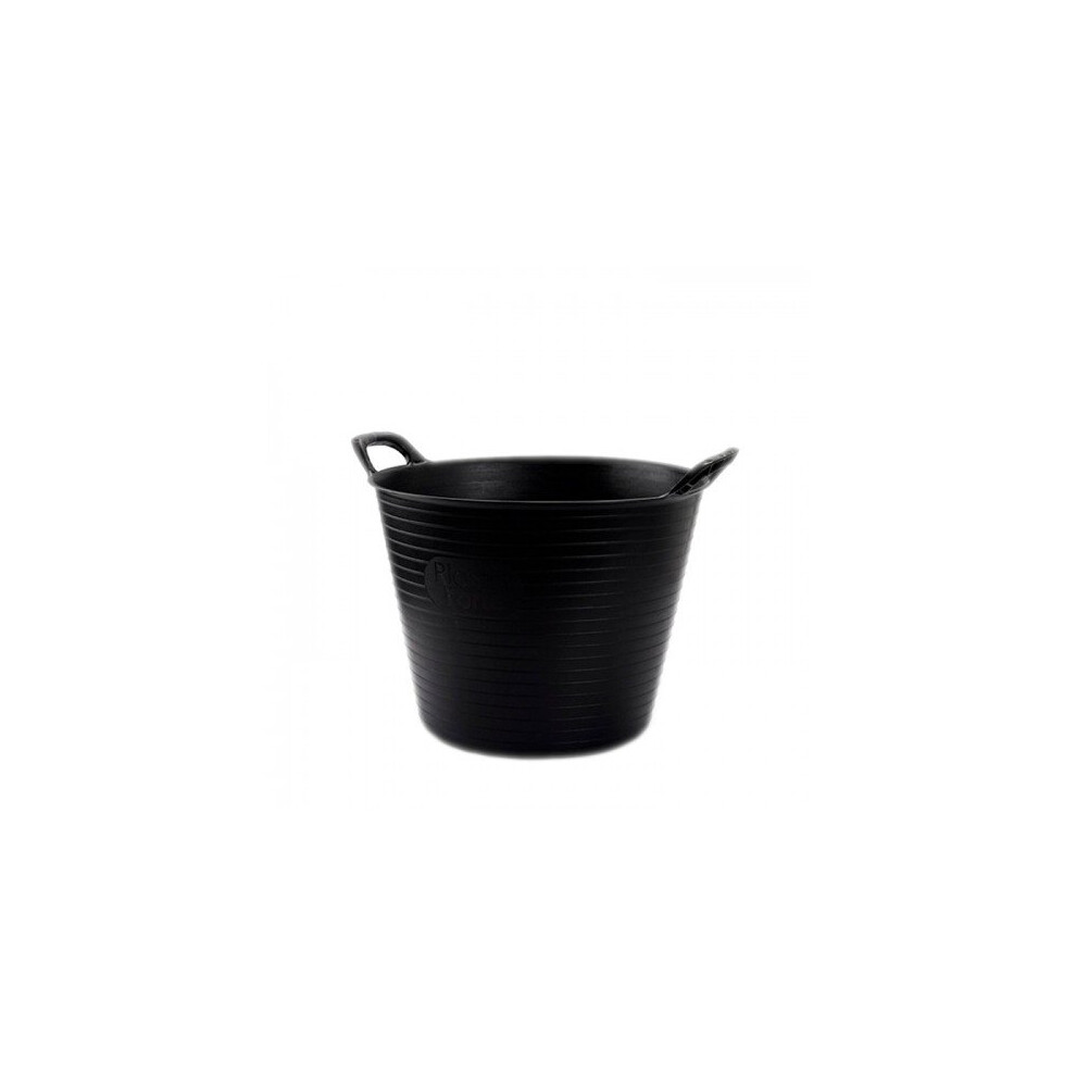 (25L, Black) Plasticforte Recycled Flexi Tub