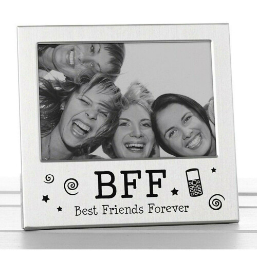 Best Friends Forever (BFF) Silver Satin Picture Frame 73465