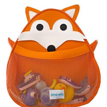 (Orange Fox) ana wiz™ Animal Bath Tidy Toy Storage
