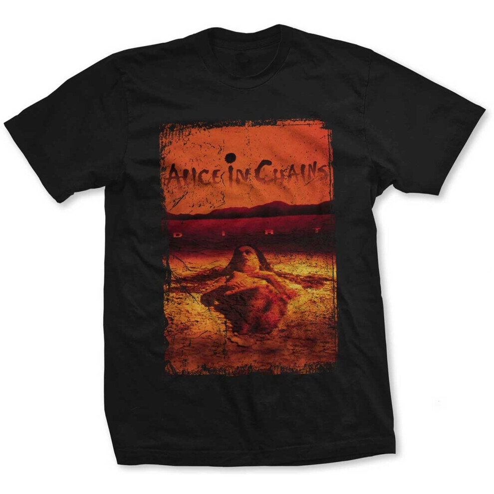 (X-Large) Alice In Chains 'Dirt Album Cover' (Black) T-Shirt