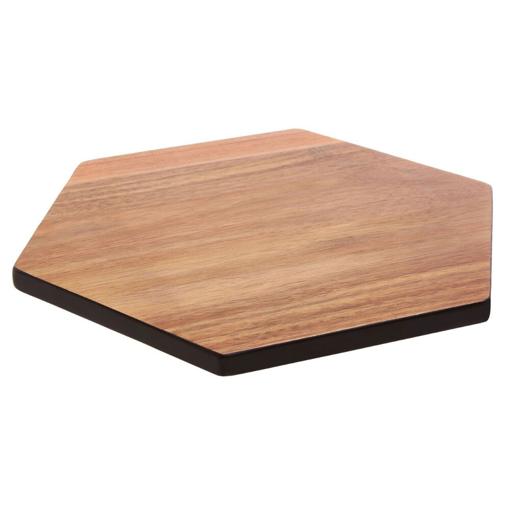 Premier Housewares Socorro Hexagonal Edge Chopping Board Black