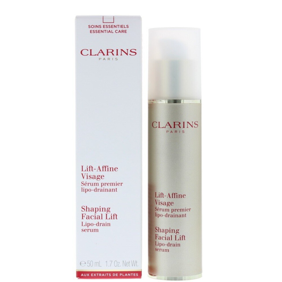 Clarins Shaping Facial Lift Lipo Drain Serum 50ml - Refines Contours, Lifts Jawline, Reduces Puffiness | CLACOSC73385143