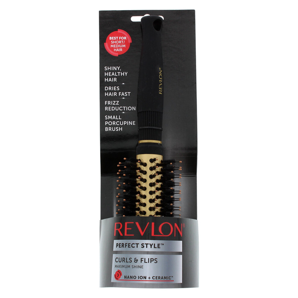 Revlon Perfect Style Small Porcupine Brush Gold