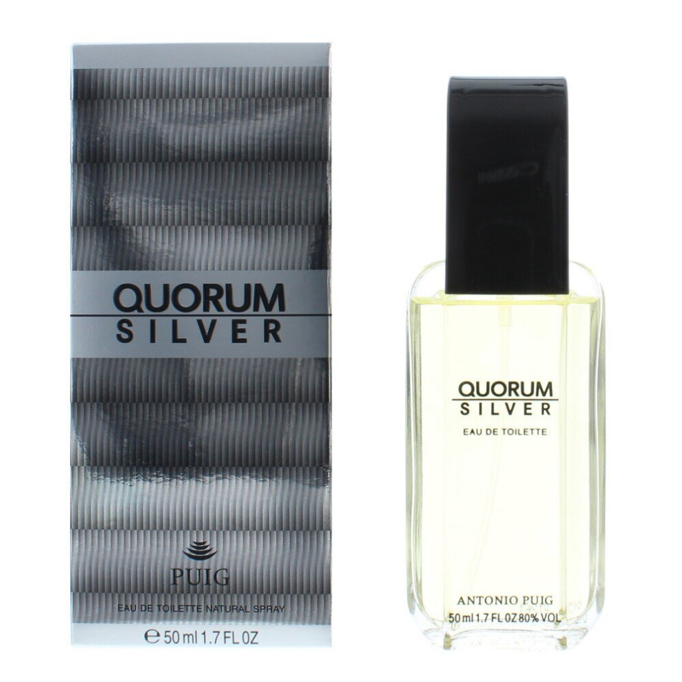 Antonio Puig Quorum Silver 50ml EDT Spray