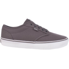 (8, Pewter/White) Vans Mens Atwood Low Top Casual Canvas Trainers Sneakers Shoes