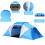 Outsunny Outsunny Hiking Tent | 4-6 Person Capacity (Blue) 6
