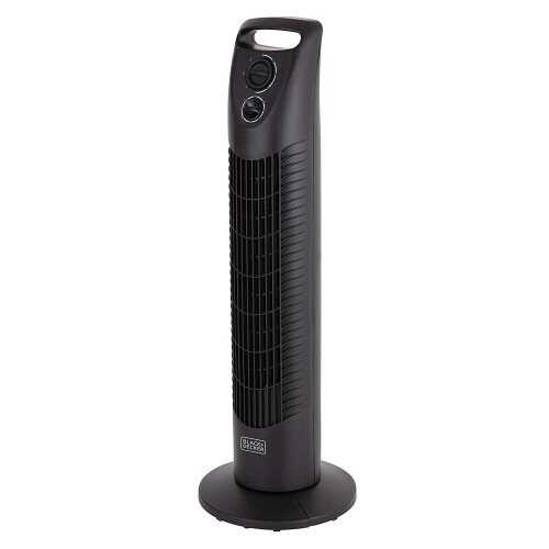 BLACK+DECKER BXFT50002GB Tower Fan, 3 Speed Setting, 30 Inch, Black