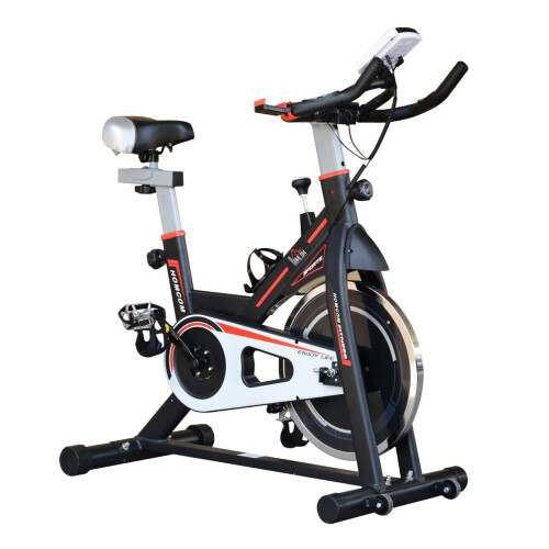 Homcom Homcom Exercise Bike | Adjustable Resistance Indoor Cycling Machine