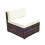 Outsunny 5pc Outsunny Rattan Garden Sofa Set With Coffee Table - Brown 4