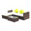 Outsunny 5pc Outsunny Rattan Garden Sofa Set With Coffee Table - Brown 2