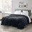 (Double) Moonlight Bedding Weighted Thick Fleece Blanket - Black 2