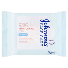 Johnson's Face Care Moisturising 25 Wipes for Dry Skin