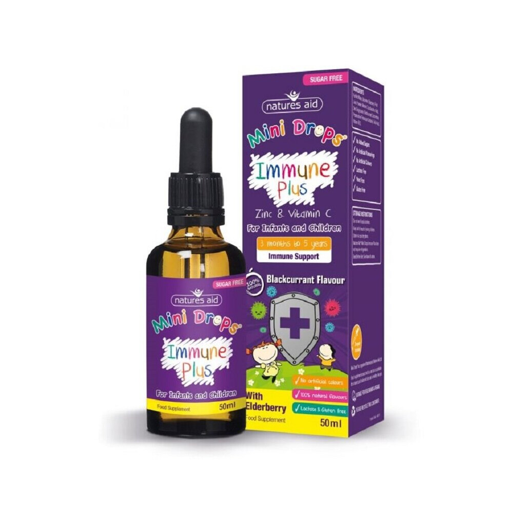 Natures Aid Mini Drops Immune Plus 50ml