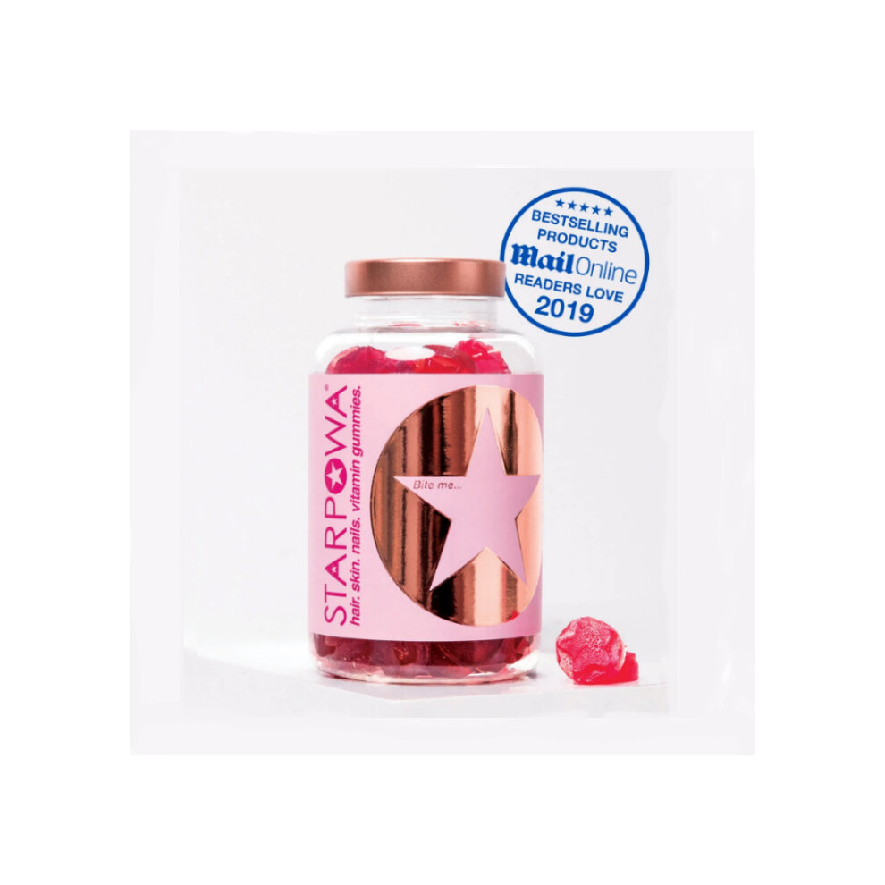 Starpowa Hair Skin Nails 60 Vegan Gummies Expiry 02/2027 - Image 3