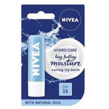 NIVEA Hydro Care Long Lasting Moisture Caring Lip Balm With SPF 15