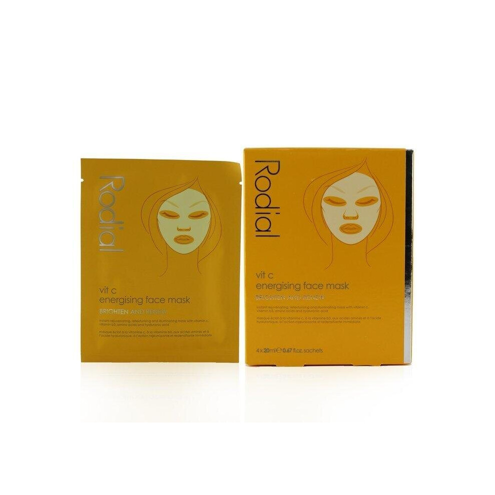 Rodial Vit C Energising Face Mask - 4X20ml-0.67Oz