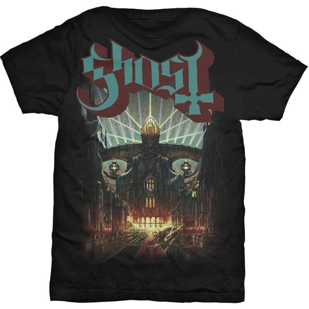 (Medium) Ghost 'Meliora' (Black) T-Shirt