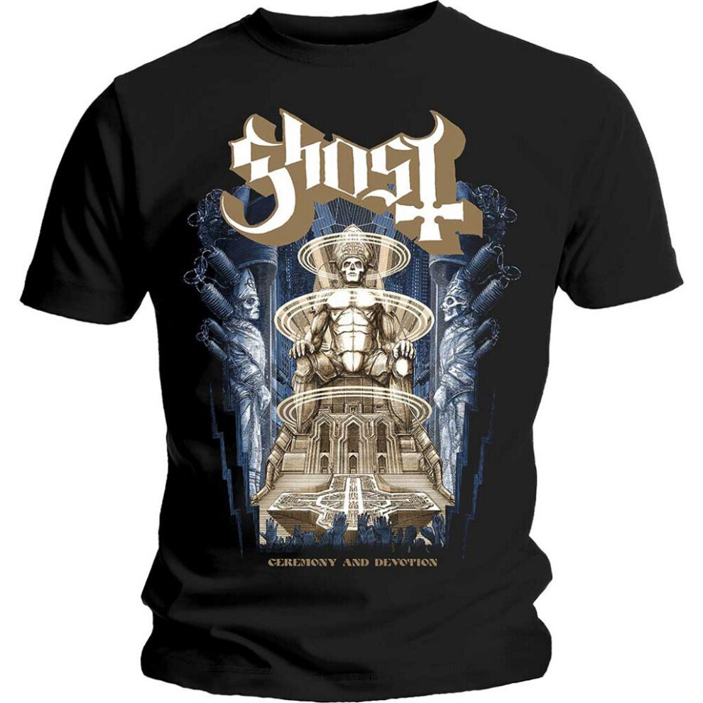 (Small) Ghost 'Ceremony & Devotion' (Black) T-Shirt