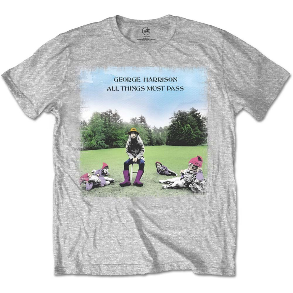 (X-Large) George Harrison 'All Things Must Pass' (Beige) T-Shirt