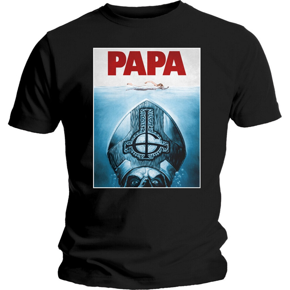 (2XL) Ghost 'Papa Jaws' (Black) T-Shirt