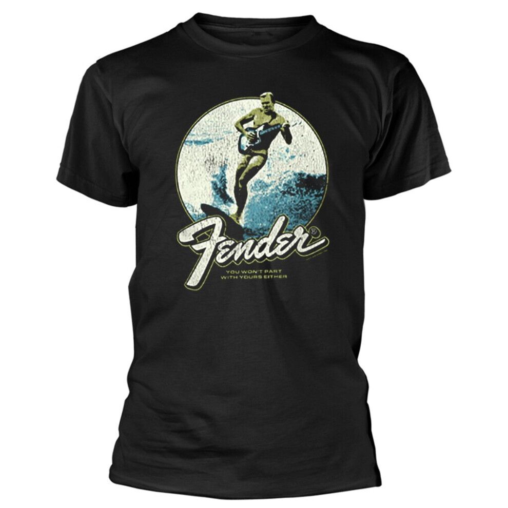 (Medium) Fender 'Surfer' (Black) T-Shirt