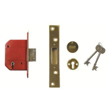 ERA 261 BS 5 Lever Fortress Mortice Deadlock 67mm Polished Brass