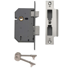 Yale PM550 5 Lever Mortice Sashlock 79mm Satin Chrome
