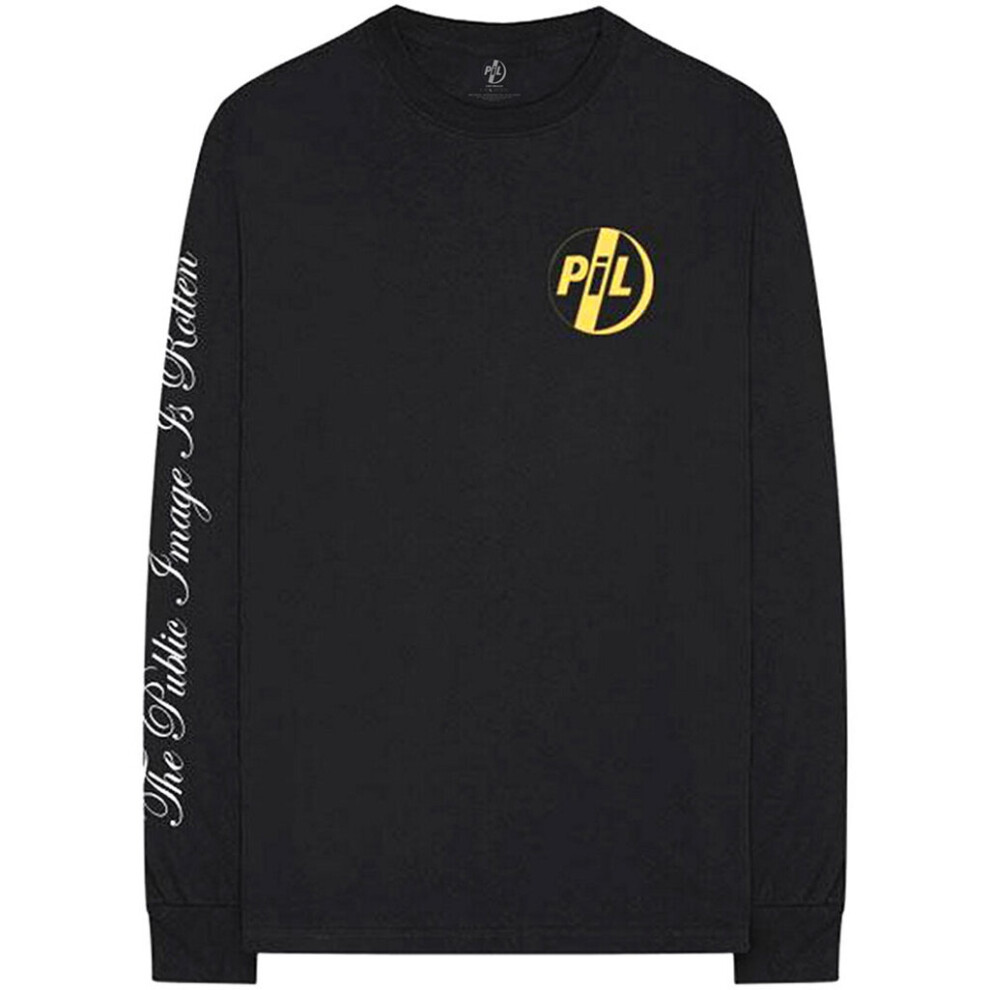 Public Image Ltd (2Xl) 'Image Is Rotten' (Black) Long Sleeve Shirt Black