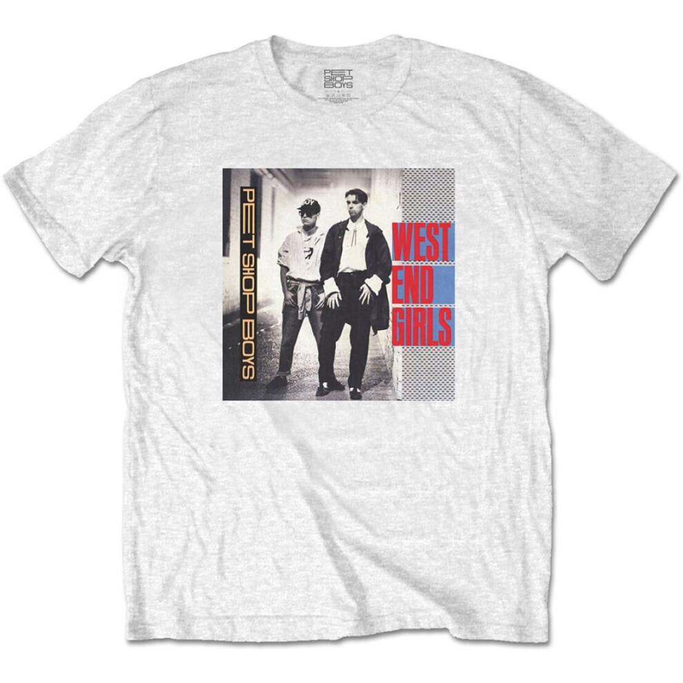 (Medium) Pet Shop Boys 'West End Girls' (White) T-Shirt