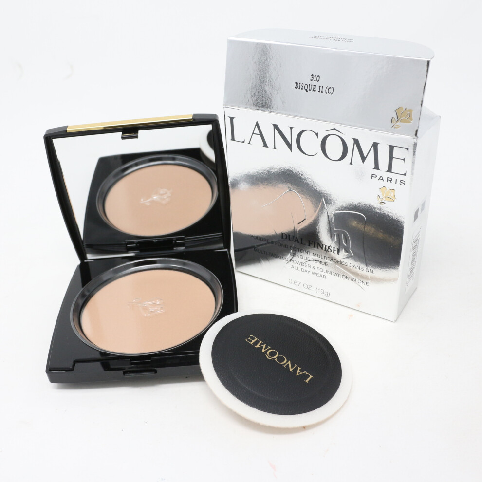 (310 Bisque (C)) Lancome Dual Finish Multi-Tasking Powder Foundation  0.67oz/19g New