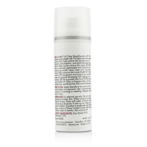 EltaMD UV Clear Facial Sunscreen SPF 46 - For Skin Types Prone To Acne, Rosacea & Hyperpigmentation - Tinted - 48g-1.7oz 2