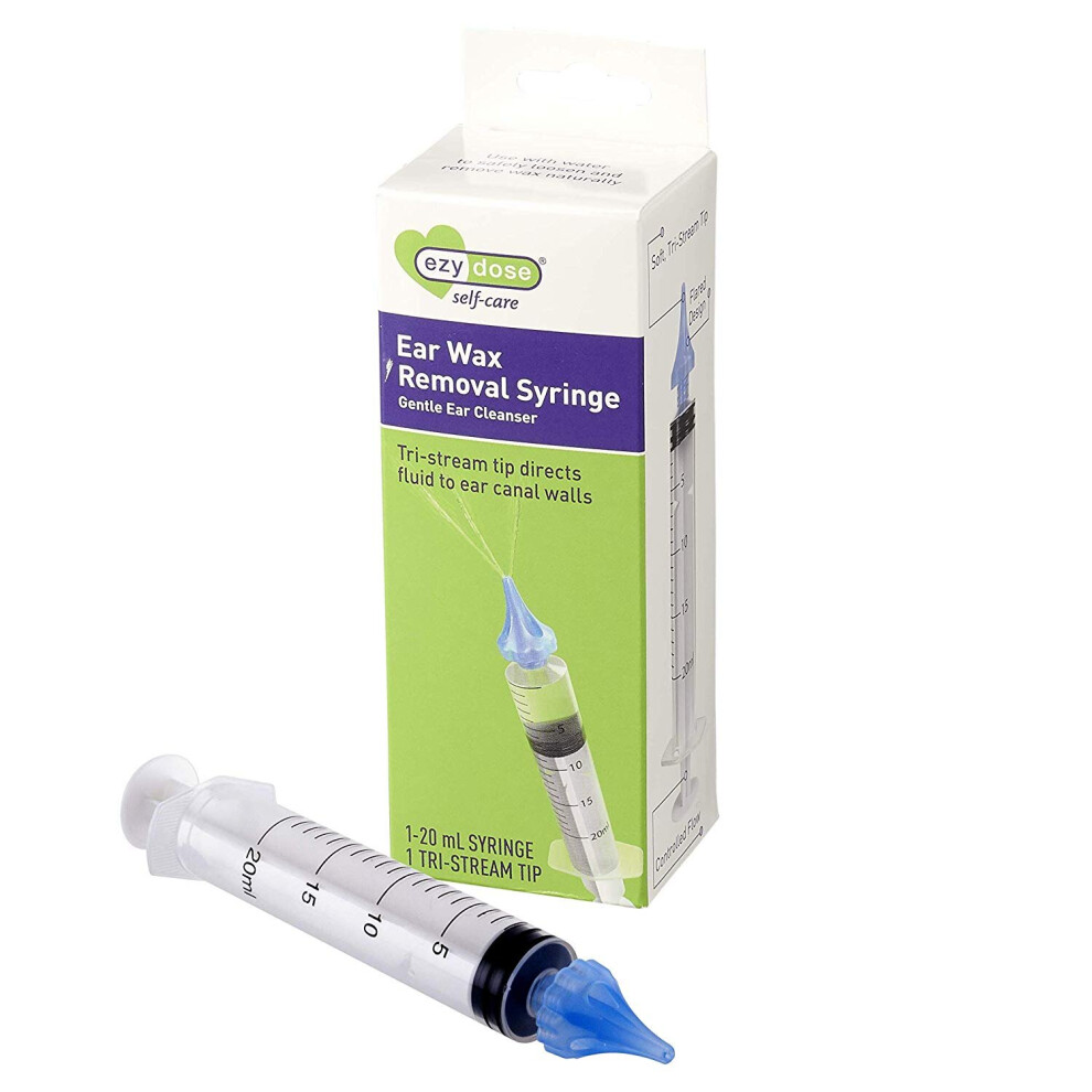 Acu-Life Ear Wax Removal Syringe With Tri-Stream Tip | Ezy Dose Formerly Branded | Packaging May Varyâ€¦