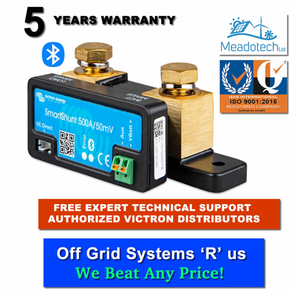 Victron Energy Smartshunt Battery Monitor 500A Bluetooth Inside - Shu050150050 8719076044253